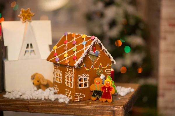 Cristmas casa di pan di zenzero — Foto Stock