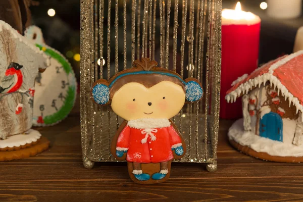 Tahta masada Noel kurabiyeleri