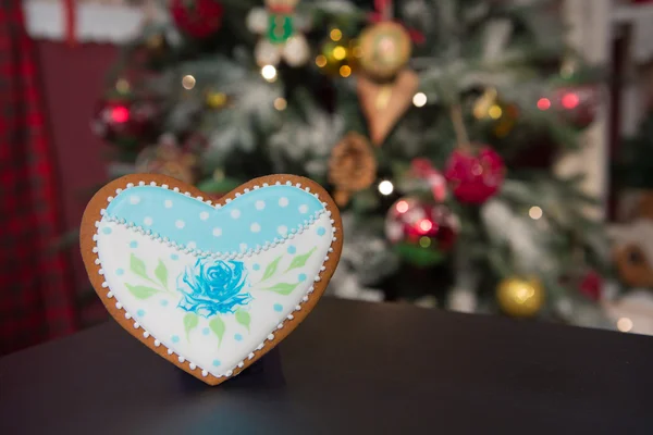 Μελόψωμο cookies στο εσωτερικό Χριστούγεννα — Φωτογραφία Αρχείου