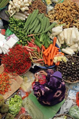 Pasar Siti Hatice (Kota Bharu orta Market), Kelantan, Malezya