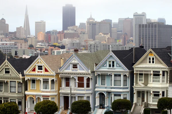 Alamo Square, San Francisc — Zdjęcie stockowe