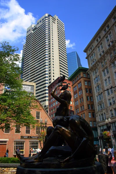 Bina Downtown Boston, Massachusetts, ABD hisse senedi görüntü — Stok fotoğraf