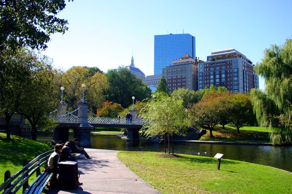 Jardín público de Boston — Foto de Stock