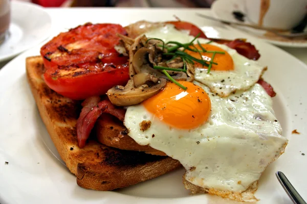 Stock photo of western breakfast and coffee — Stock Photo, Image