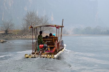 Yangshuo Guilin, Çin 'de manzara