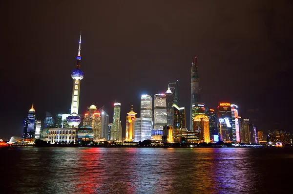 Archivbild der Skyline von Shanghai, China — Stockfoto