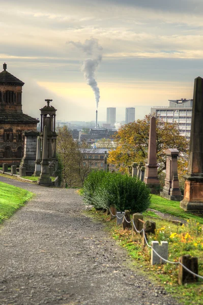 Necrópolis de Glasgow, cementerio gótico victoriano, Escocia, Reino Unido —  Fotos de Stock