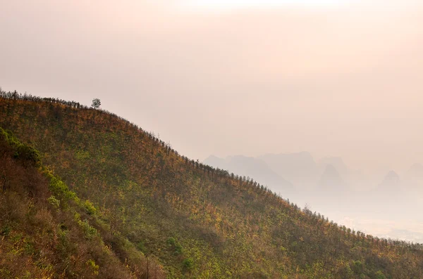 Góra Yaoshan Guilin, Chiny — Zdjęcie stockowe