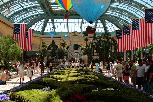 Konzervatoře a zahrada Bellagio Las Vegas, Usa — Stock fotografie