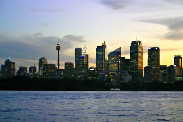 Foto stock do horizonte de Sydney em Cicular Quay, Sydney — Fotografia de Stock