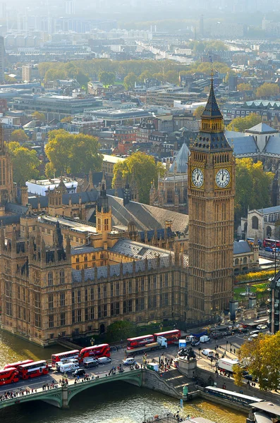 Stora ben och hus i parlamentet, London, Storbritannien — Stockfoto