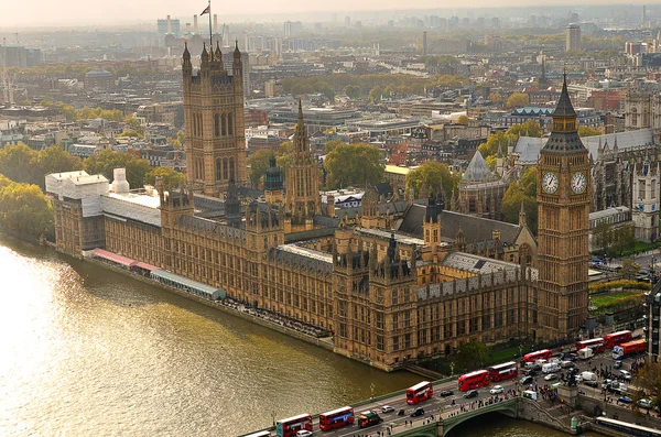 Gran ben y las casas del parlamento, Londres, Reino Unido — Foto de Stock