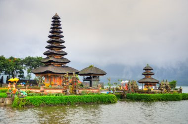 Pura ulun danu bratan, hindu Tapınağı bratan Gölü, bali, Endonezya