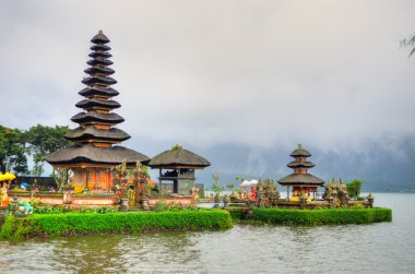 Pura ulun danu bratan, hindu Tapınağı bratan Gölü, bali, Endonezya