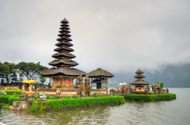 Pura ulun danu bratan, hindu Tapınağı bratan Gölü, bali, Endonezya