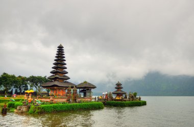 Pura ulun danu bratan, hindu Tapınağı bratan Gölü, bali, Endonezya