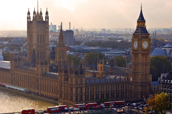 Nagy Ben és házak parlament, London, Egyesült Királyság — Stock Fotó