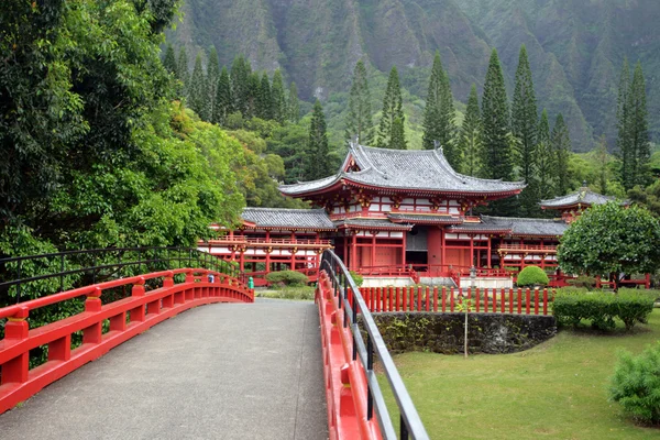 Byodo w świątyni, O'aho, Hawaje — Zdjęcie stockowe