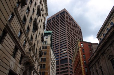 Bina ve manzarası Boston şehir merkezi, ABD