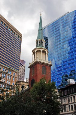 Bina ve manzarası Boston şehir merkezi, ABD