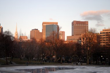Bina ve manzarası Boston şehir merkezi, ABD