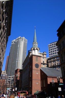 Bina ve manzarası Boston şehir merkezi, ABD