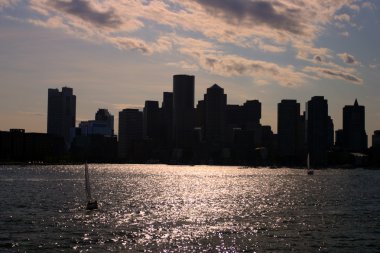 Boston Skyline stok görüntü