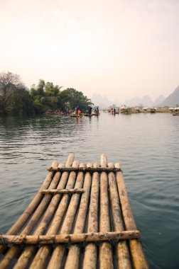Yangshuo Guilin, Çin 'de manzara