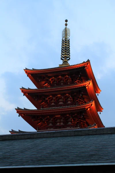 Храм Сэнсо-дзи, Токио, Япония — стоковое фото