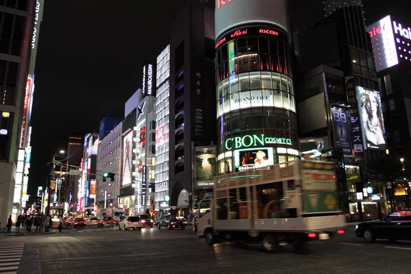 Ginza Yon-Chome crossing, Tokyo, Japan — Stockfoto