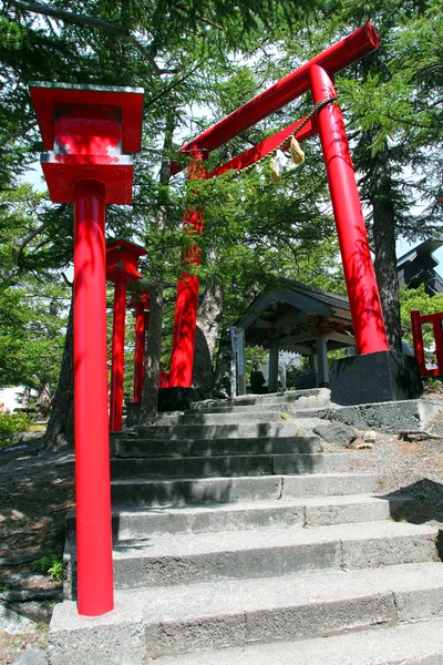 Komitake Tapınak, Fuji Dağı'nın, Japonya — Stok fotoğraf