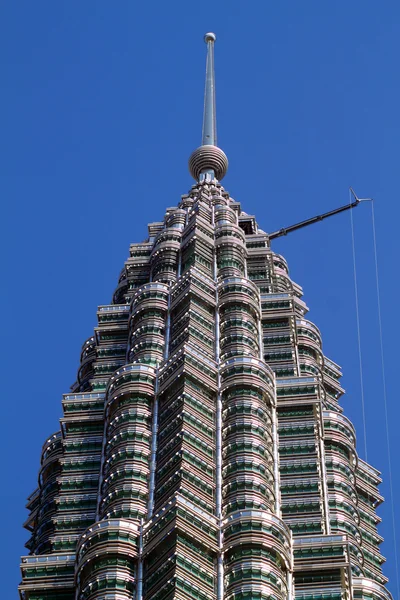 Petronas twin towers in kuala lumpur, Maleisië. — Stockfoto