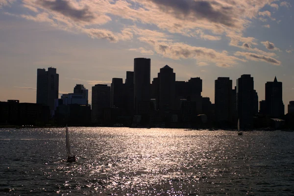Фондовий зображенням skyline Бостон — стокове фото
