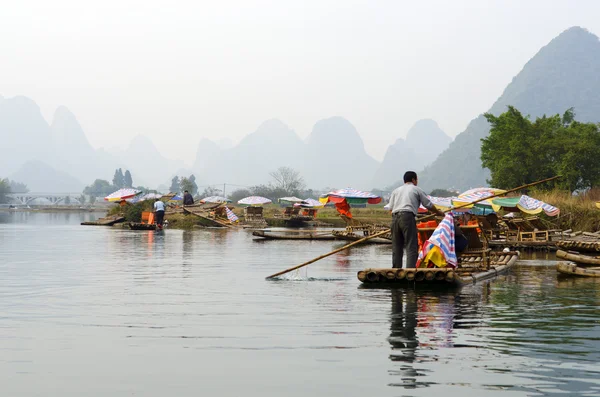 Paisaje en Yangshuo Guilin, China — Foto de Stock