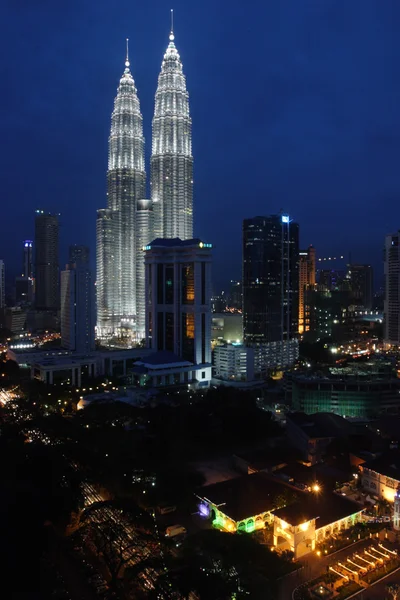 ペトロナス ツイン タワー クアラルンプール, マレーシア. — ストック写真