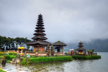 Pura ulun danu bratan, hindu Tapınağı bratan Gölü, bali, Endonezya