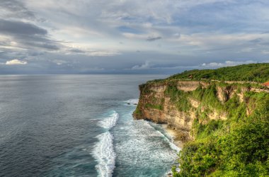Uluwatu Tapınağı, Bali, Endonezya stok görüntü