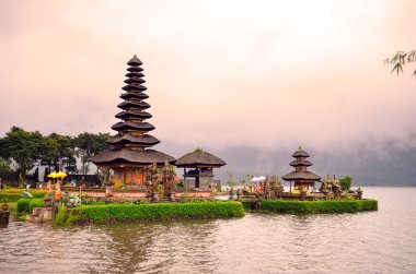 Pura ulun danu bratan, hindu Tapınağı bratan Gölü, bali, Endonezya