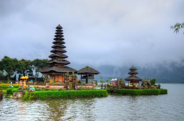 Pura ulun danu bratan, hindu Tapınağı bratan Gölü, bali, Endonezya