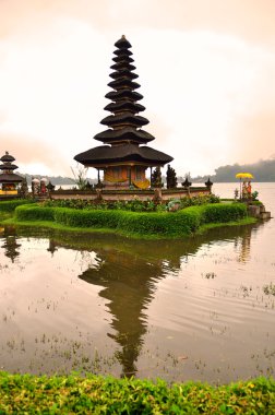 Pura ulun danu bratan, hindu Tapınağı bratan Gölü, bali, Endonezya