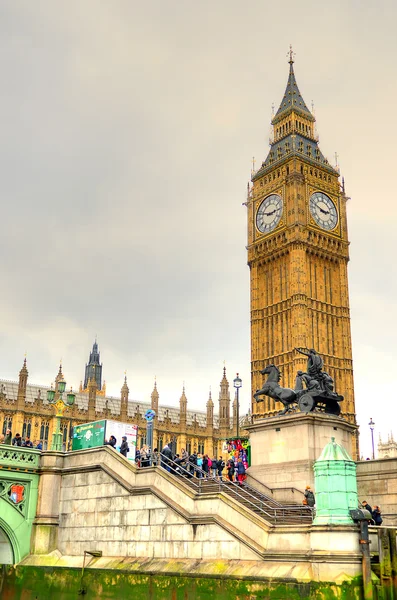 큰 벤 과 의회의 집 , london, uk — 스톡 사진