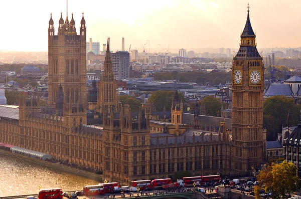 Stora ben och hus i parlamentet, London, Storbritannien — Stockfoto