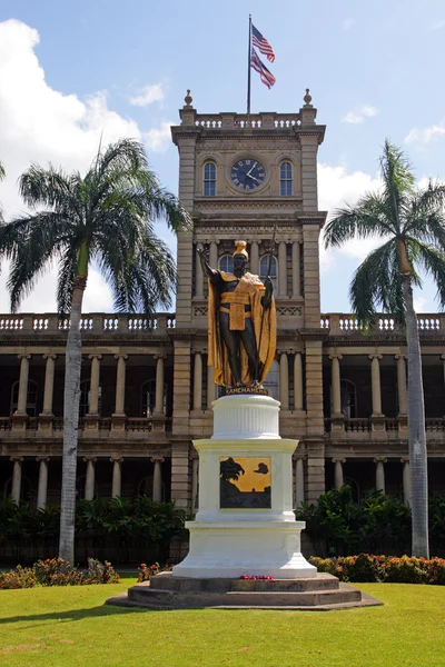 Estatua del Rey Kamehameha, Honolulu, Hawai — Foto de Stock
