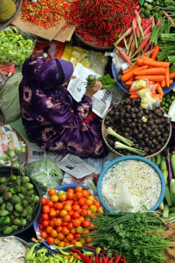 Pasar Siti Hatice (Kota Bharu orta Market), Kelantan, Malezya