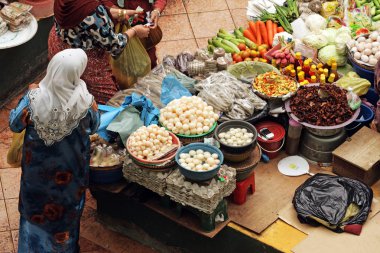 Pasar Siti Hatice (Kota Bharu orta Market), Kelantan, Malezya