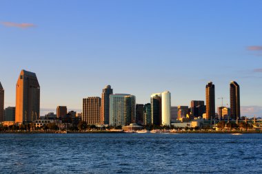 San Diego waterfront ve manzarası stok görüntü