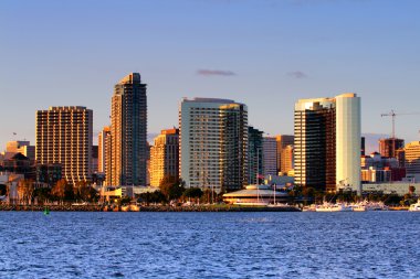 San Diego waterfront ve manzarası stok görüntü