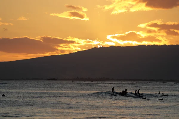 와이키키 비치, 호놀룰루, 오아후, 하와이 — 스톡 사진
