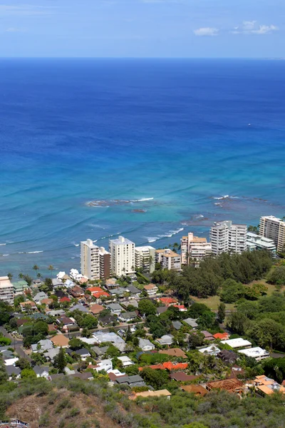La playa de Waikiki, Honolulu, Oahu, Hawaii — Foto de Stock