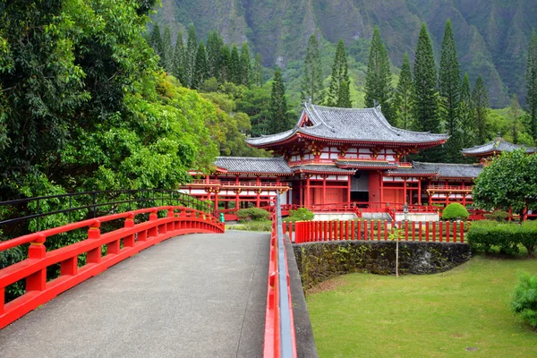 Byodo w świątyni, O'aho, Hawaje — Zdjęcie stockowe